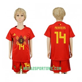 Koszulka Belgia Mertens 14 Dziecięcy Mistrzostwa Świata 2018 Domowe Stroje Piłkarskie